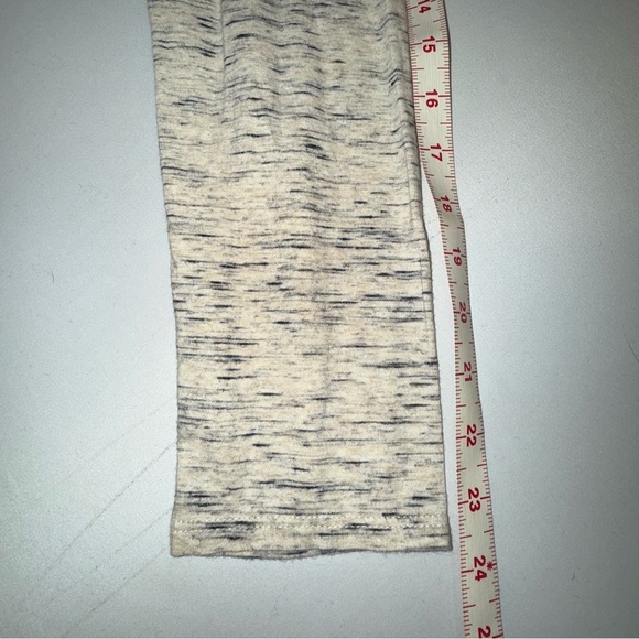 Pure Jill by j jill Cotton Long Sleeve Tunic Tee Large Beige Gray Navy Heathered - Picture 9 of 12